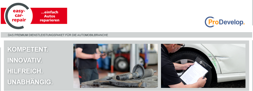 easy-car-repair · Kfz-Daten · Module für die Automobilbranche · 73773 Aichwald · 071121321765 · info@t-kamm.de